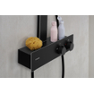 Hansgrohe Rainfinity showerpipe 250 1jet tablette de douche 350 mat noir SW918185