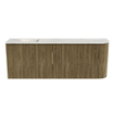Mondiaz JOYA-DLUX 111.6cm toiletmeubel - ronding rechts kleur Dusk - Wastafel FAYE positie Links Zonder kraangat kleur Ostra. SW1423425