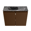 MONDIAZ TURE-DLUX Meuble toilette - 60cm - Rust - EDEN - vasque Lava - position gauche - 1 trou de robinet SW1103994