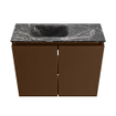 MONDIAZ TURE-DLUX Meuble WC 60cm Rust. EDEN lavabo Lava position gauche. Avec 1 trou de robinet. SW1103994