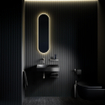 Clou flat porte-rouleau de papier toilette 16.5x4.8cm en forme de l sans abattant acier inoxydable brossé SW644000
