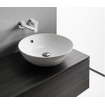 Crosswater Castellon Vasque à poser - 43x43x14.8cm - rond - sans trop-plein - céramique - blanc mat SW487150