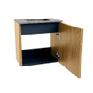 Mondiaz JOYA-DLUX Meuble de toilette 40cm - couleur Chêne - Vasque FAYE position Milieu Sans trou de robinet couleur Sombra SW1424238