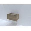 HR badmeubelen Matrix Meuble sous-lavabo - 80x44.8x40cm - façade 3D - 1 tiroir - sans poignées avec bande de préhension - chêne français SW757128