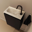 MONDIAZ TURE-DLUX Meuble toilette - 40cm - Urban - EDEN - vasque Ostra - position gauche - 1 trou de robinet SW1104711