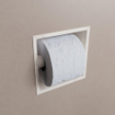 Mondiaz EASY Porte-rouleau de papier toilette - CUBE 164 - 16x8.6x16cm - solid surface - Ostra SW1026189