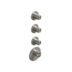 Hotbath Archie afbouwdeel thermostaat met 3 stopkranen RVS 316 SW230334