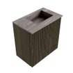 Mondiaz JOYA-DLUX Meuble de toilette 40cm - couleur Shadow - Vasque FAYE position Droite 1 trou de robinet couleur Oza. SW1425018
