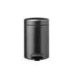 Brabantia NewIcon Poubelle à pédale - 3 litres - seau intérieur en plastique - confident grey (gunmetal) SW1026522