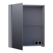 Saniclass Plain Armoire de toilette 59x70x15cm gauche Gris mat SW393125
