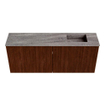 Mondiaz JOYA-DLUX 100cm meuble de salle de bains - couleur Ruby - Vasque FAYE position Droite 1 trou de robinet couleur Oza. SW1425519