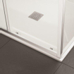 Crosswater Clear 6 porte coulissante 150x195cm 8mm verre de sécurité clair profilé noir mat SW487131
