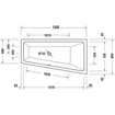 Duravit No.1 baignoire encastrée 160x85/58cm acrylique Blanc SW723796