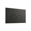 FugaFlow Elvas Bedieningsplaat - dualflush - frontbediening - voor Geberit UP320/UP720 inbouwreservoir - rond - mat zwart SW812037