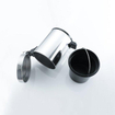 FugaFlow Eccelente Ensemble accessoires WC 5 pièces - porte-rouleau de papier toilette - porte-rouleau de réserve - porte-brosse WC - crochet porte-serviette - poubelle à pédale - chrome SW1450709