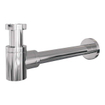 Adema Fuente Ensemble pour lave-mains - 41x22x10cm - céramique - trou de robinet à gauche - robinet de lave-mains chromé - bonde - siphon réduit - blanc brillant SW1480743