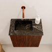 Mondiaz JOYA-DLUX Meuble de toilette 40cm - couleur Ruby - Lavabo FAYE position Gauche Sans trou de robinet couleur Lava SW1423588