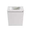 MONDIAZ TURE-DLUX meuble WC 40 cm Cale. EDEN lavabo Ostra position milieu. Sans trou de robinet. SW1104727
