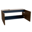 Mondiaz JOYA-DLUX 100cm meuble de toilette - couleur Walnut - Vasque FAYE position Gauche 1 trou de robinet couleur Saba. SW1424677