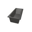 Xenz Aruba Ligbad - 170x75x48 - afvoer Midden - acryl - antraciet SW102882