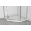 Marenza Neptune NWA3231 Cabine de douche - 90x90x195cm - pentagonale - verre clair - chrome SW451482