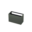 INK Wastafelonderkast - 100x45x65cm - 2 lades - push to open - met rechte opdekfronten - MDF lak - Mat beton groen SW493732