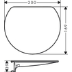 Hansgrohe Wallstoris planchet 20x3.9x16.9cm Zwart mat SW651448
