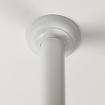 Sealskin Seallux Support plafond pour barre de douche d'angle 60cm Blanc CO276668610