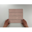 Terravito Pavero wandtegel - 7.5x30cm - 8.6mm - Rechthoek - Roze glans SW647473