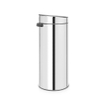 Brabantia Touch Bin Poubelle - 30 litres - seau intérieur en plastique - brilliant steel SW1117548