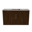 Mondiaz JOYA-DLUX 70cm meuble de salle de bains - couleur Walnut - Vasque FAYE position Milieu 1 trou de robinet couleur Sombra. SW1424712