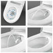 Geberit Aquaclean Sela WC douche - 37.5x56.5cm - frein de chute - Keratect - plaque de recouvrement chrome - blanc alpin SW258980
