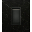 Hotbath &MORE Boîte d'encastrement ou niche encastrée - 30x15x10 - sans cadre + LED - noir brossé PVD SW1246533