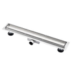 FugaFlow Eccelente Anta douchegoot 80cm met tegelrooster met vloerflens RVS - Black Friday - SW721308