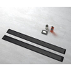 FugaFlow Eccelente Caniveau de douche Anta - 70cm - grille fermée - bride de sol - noir mat SW1467966