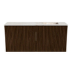 Mondiaz JOYA-DLUX 90cm toiletmeubel - kleur Walnut - Wastafel FAYE positie Rechts 1 kraangat kleur Frappe. SW1422343
