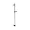 Fortifura Calvi Inbouw Regendoucheset - rond - thermostatisch - wandarm - glijstang - 25cm hoofddouche - ronde handdouche - gladde doucheslang - mat zwart SW1189345