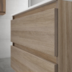 Adema Chaci Meuble sous lavabo - 120cm - 2 tiroirs - sans poignée - cannelle SW1212781
