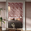 Cir Chromagic Decor-strip - 60x120cm - 10.0mm - gerectificeerd - Floral bordeaux SW704696