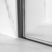Fortifura Galeria Porte de douche - 70x200 - Profilé - verre de sécurité - anticalcaire - Gunmetal brossé PVD SW1122477