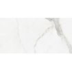 Cifre Ceramica Statuario wand- en vloertegel - 60x120cm - 10mm - Vierkant - gerectificeerd - Marmerlook - Wit/zwart glans SW542091