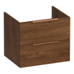 BRAUER Elevate meuble sous-lavabo 60 sans poignées rapportées 2 tiroirs à fermeture douce et 1 découpe pour siphon - Forest Cacao SW1200142