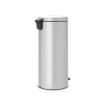 Brabantia NewIcon Poubelle à pédale - 30 litres - seau intérieur en plastique - metallic grey SW1117483