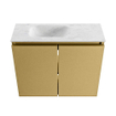 MONDIAZ TURE-DLUX Meuble toilette - 60cm - Oro - EDEN - vasque Opalo - position gauche - 1 trou de robinet SW1104433