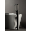 Hotbath Ace Mitigeur baignoire - partie de finition - sur pied - flexible de douche - douchette - Noir brossé PVD SW1117744