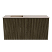 Mondiaz JOYA-DLUX 80cm toiletmeubel - kleur Shadow - Wastafel FAYE positie Links 1 kraangat kleur Saba. SW1425116