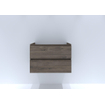 HR badmeubelen infinity meuble sous lavabo 80 cm 2 tiroirs - poignée en couleur espresso SW529925
