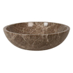 Plieger Round waskom - 38x38x13.6cm - marmer bruin TWEEDEKANS OUT14600