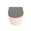 MONDIAZ LAVIE WC suspendu - 36x53cm - sans bride - Smoke (gris) - softclose - quick-release - abattant WC - Rosee (rose) SW1208733