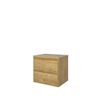 Proline Top badkamermeubelset - 60x46x55.2cm - wastafelblad - symmetrisch - MFC Ideal oak SW350360